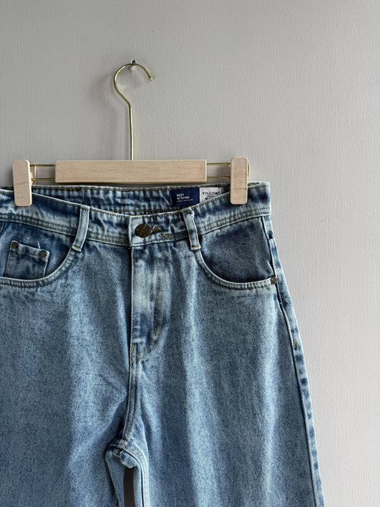 BLUE LOOSE FIT DENIM TROUSERS
