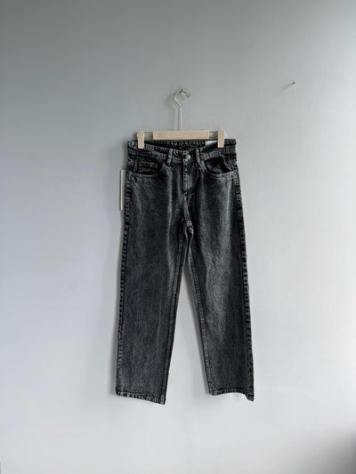 DARK GARY LOOSE FIT DENIM TROUSERS