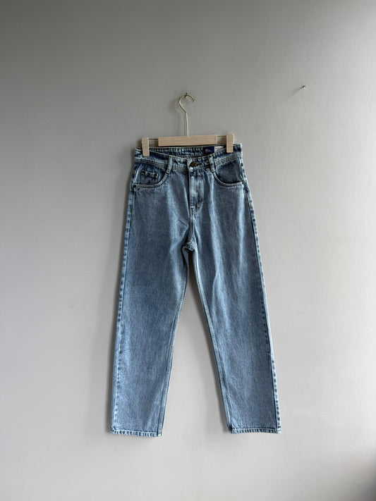 BLUE LOOSE FIT DENIM TROUSERS