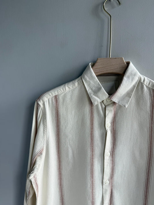 LIGHT BROWN STRIPE IMPORTED  SHIRT