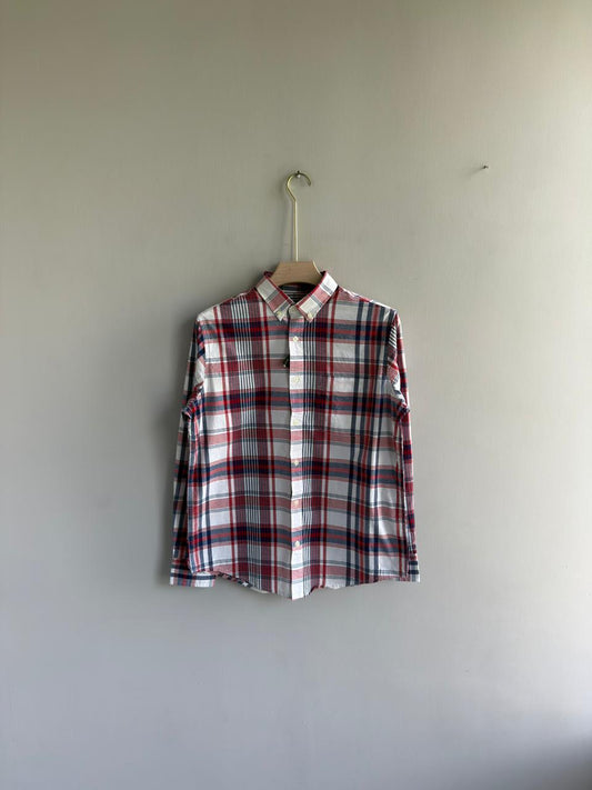 RED IMPORTED BRUSHED COTTON FLANEL SHIRT