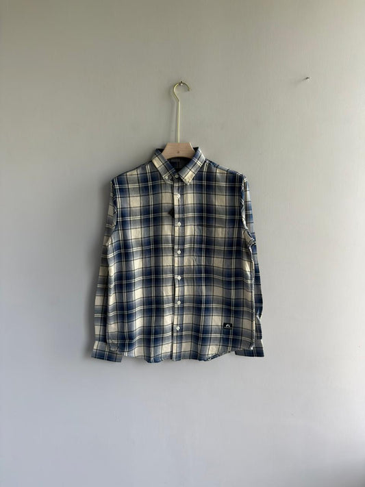 BLUE IMPORTED BRUSHED COTTON FLANEL SHIRT