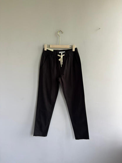 BLACK LINEN TROUSERS