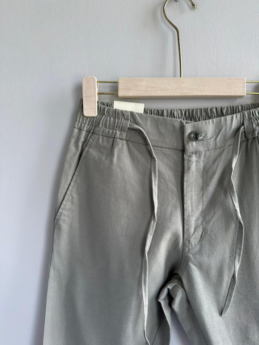 LIGHT GRAY LINEN TROUSERS