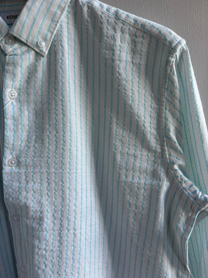 BLUE STRIPE IMPORTED LINEN SHIRT