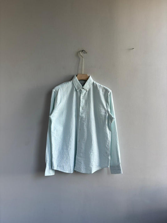 BLUE STRIPE IMPORTED LINEN SHIRT