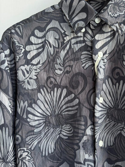 BLACK FLORAL IMPORTED PRINTED SHIRT
