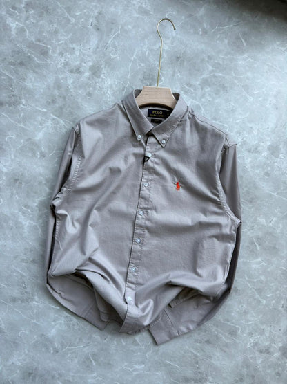 LIGHT GRAY IMPORTED DOBBY SHIRT