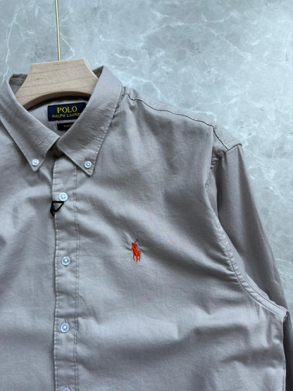 LIGHT GRAY IMPORTED DOBBY SHIRT