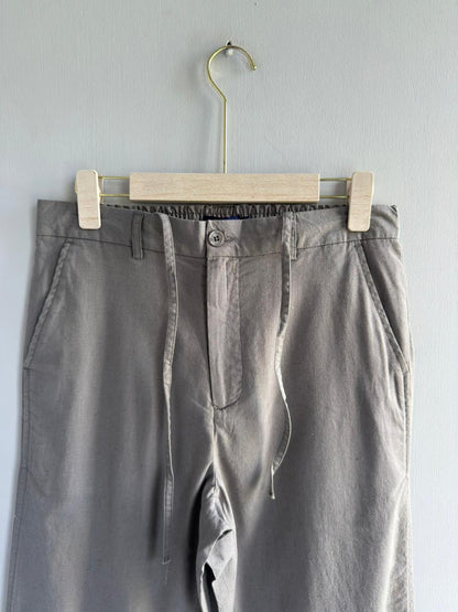 LIGHT GRAY LINEN TROUSERS