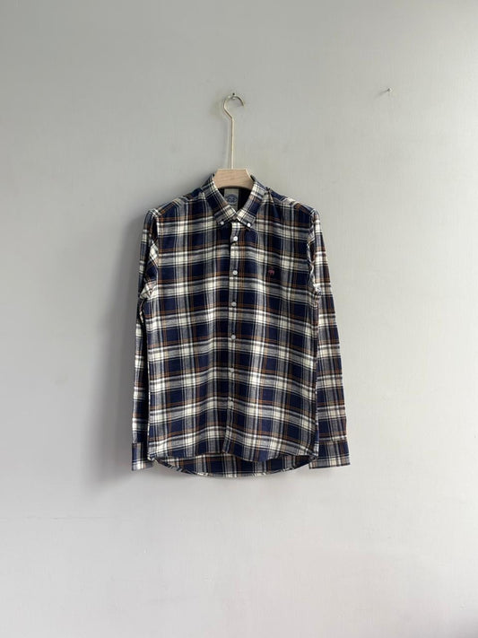 BLUE FLANEL CHECKED SHIRT