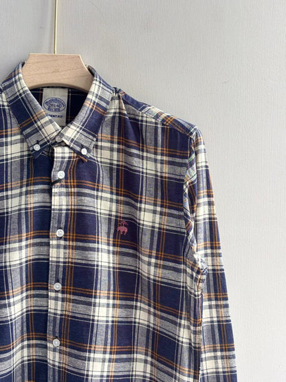 BLUE FLANEL CHECKED SHIRT