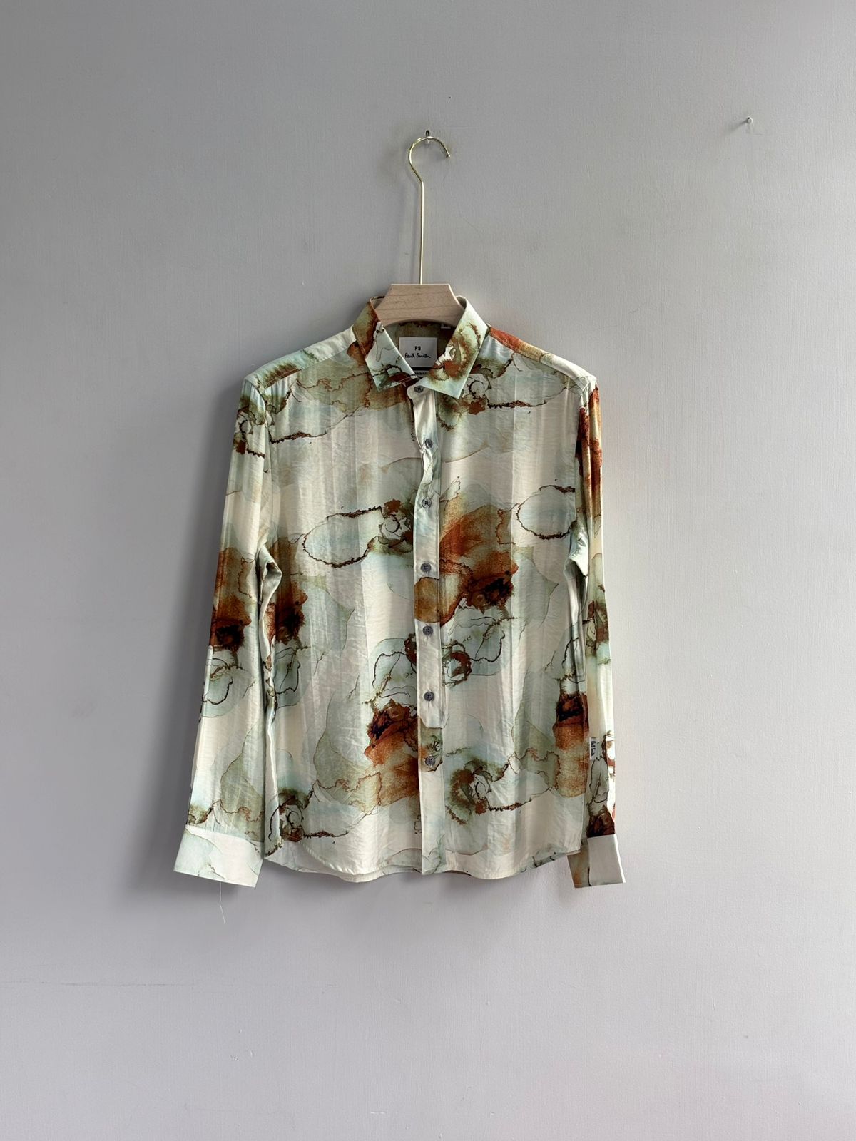 BEIDGE PRINTED IMPORTED CRUSHED SHIRT