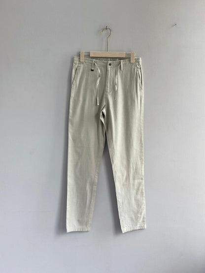 LIGHT GRAY LINEN TROUSERS