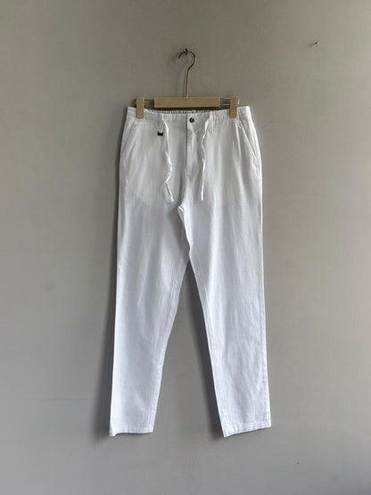 WHITE LINEN TROUSERS