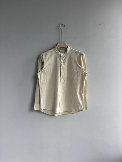 BEIDGE IMPORTED CRUSHED MANDRIAN COLLAR SHIRT