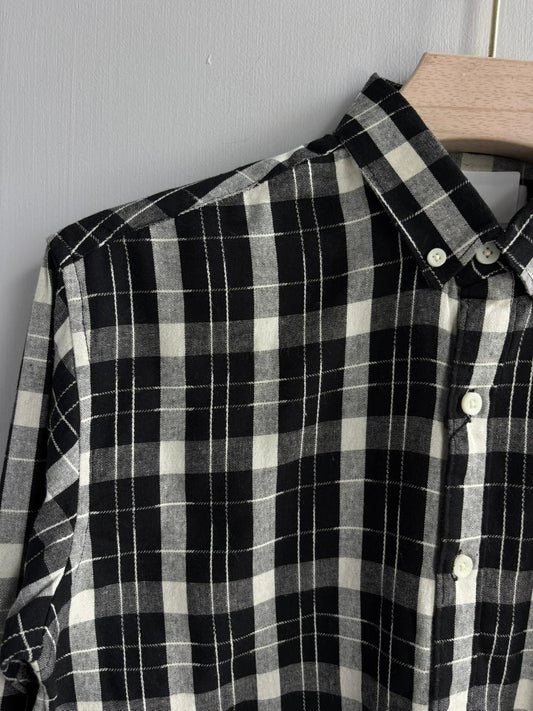 BLACK CHECKED SHIRT