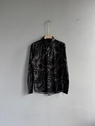 BLACK IMPORTED PRINTED SHIRT