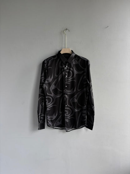 BLACK IMPORTED PRINTED SHIRT