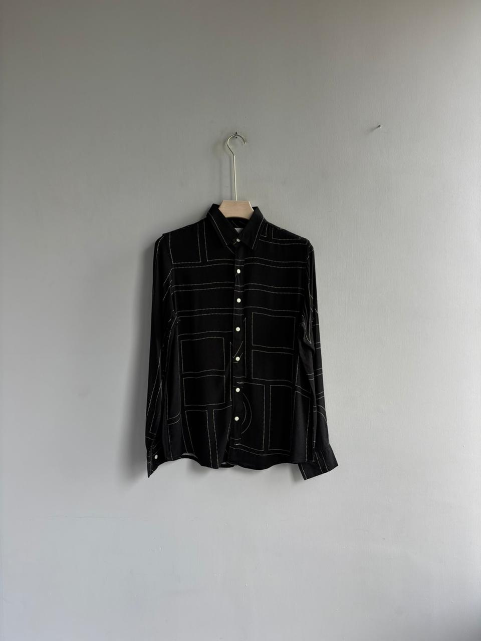 BLACK IMPORTED PRINTED  SHIRT