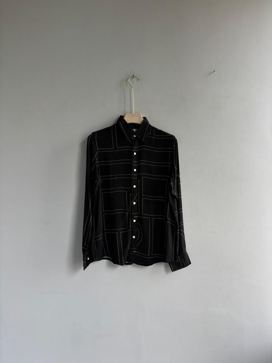 BLACK IMPORTED PRINTED  SHIRT