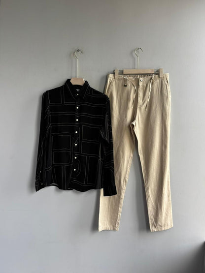 BLACK IMPORTED PRINTED  SHIRT