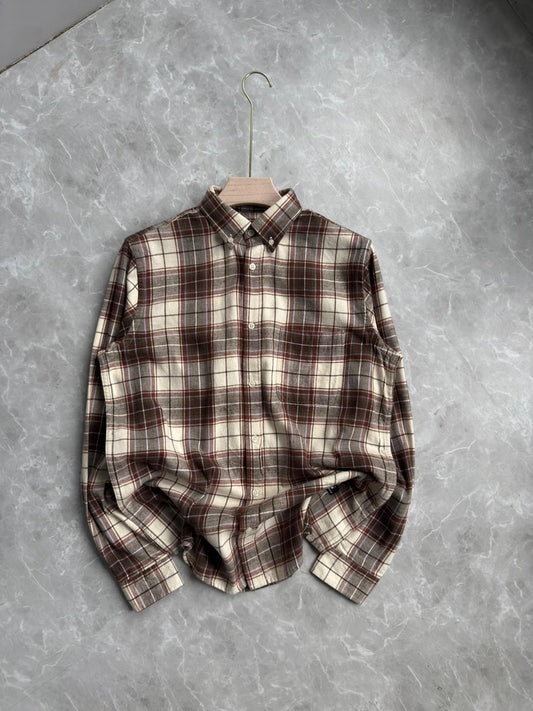 BROWN FLANEL SHIRT