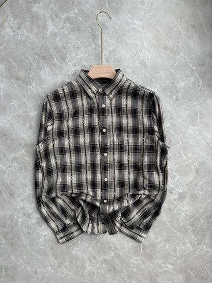 BLACK FLANEL SHIRT