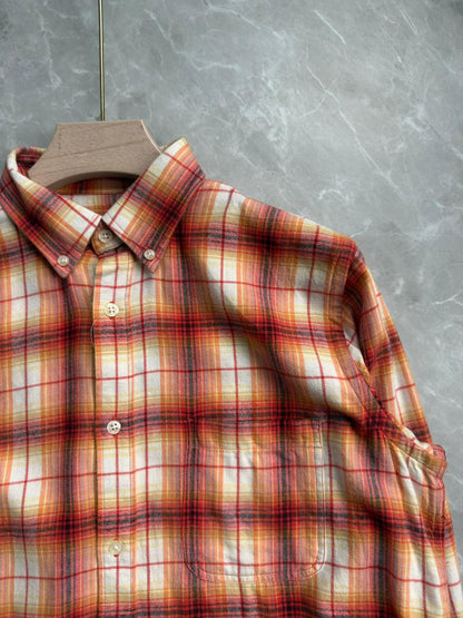 ORANGE FLANEL SHIRT