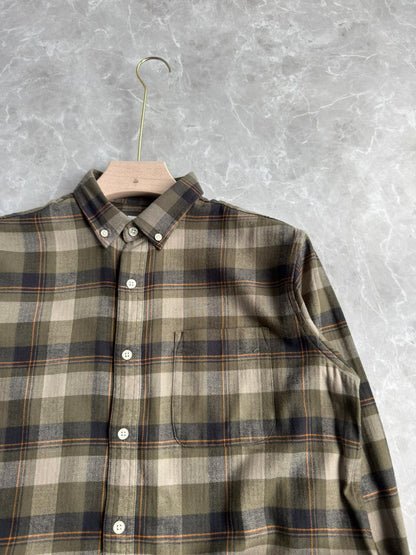 GREEN FLANEL CHECKED SHIRT