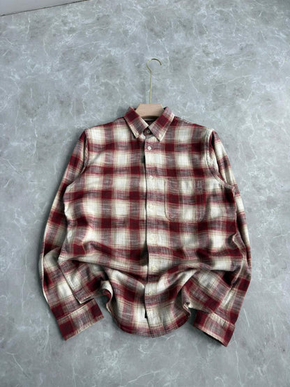 RED FLANNEL CHECKED SHIRT