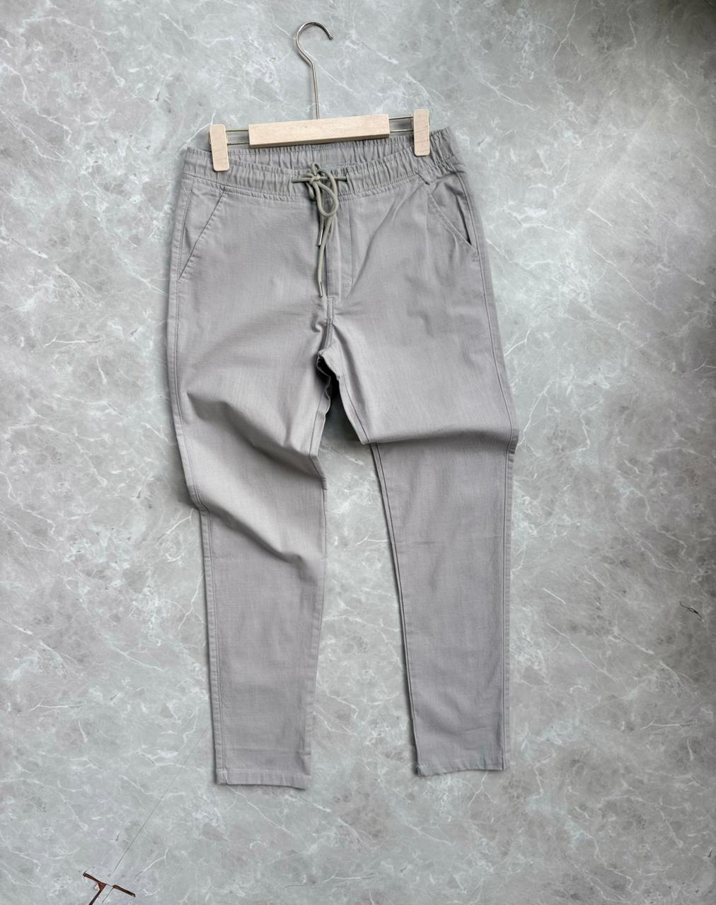 LIGHT GRAY LINEN PANT