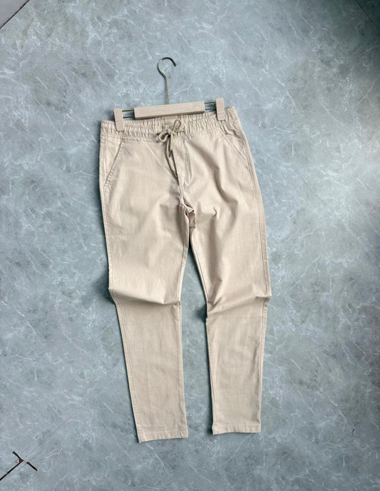 PEIGE LINEN PANT
