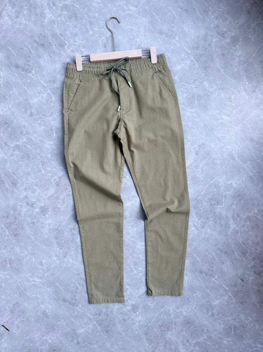 GREEN LINEN PANT