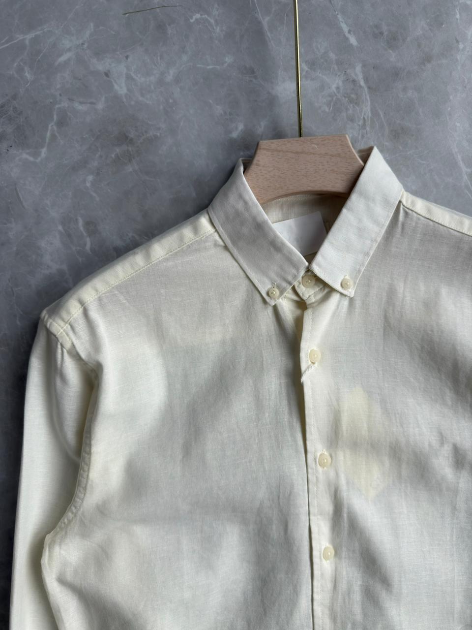 BEIGE LINEN SHIRT