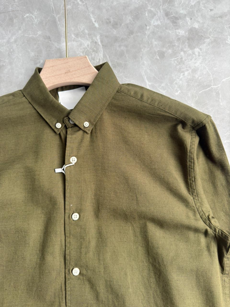 GREEN LINEN SHIRT