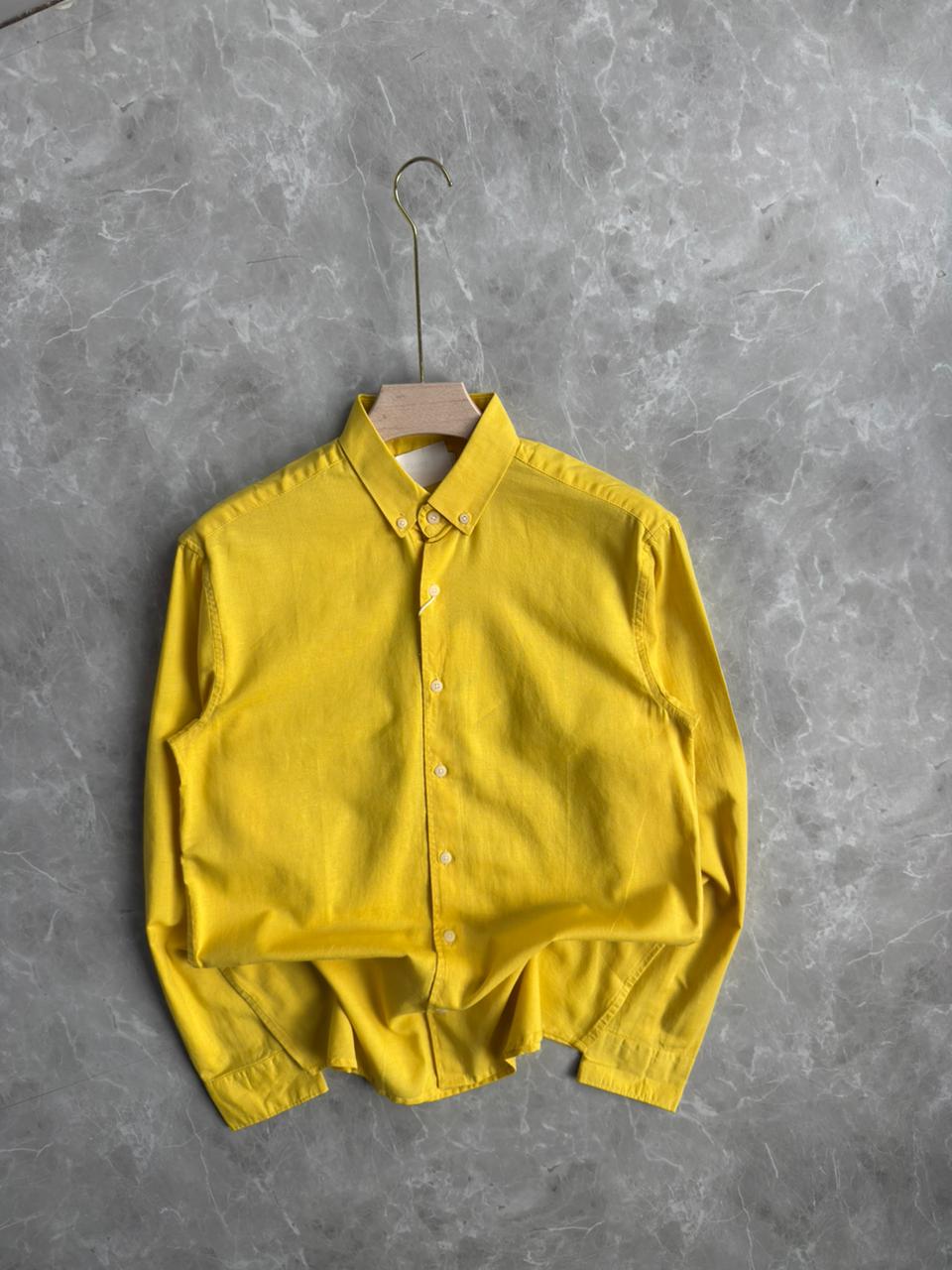 YELLOW LINEN SHIRT