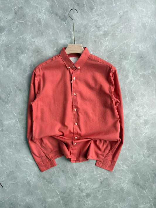 ORANGE LINEN SHIRT