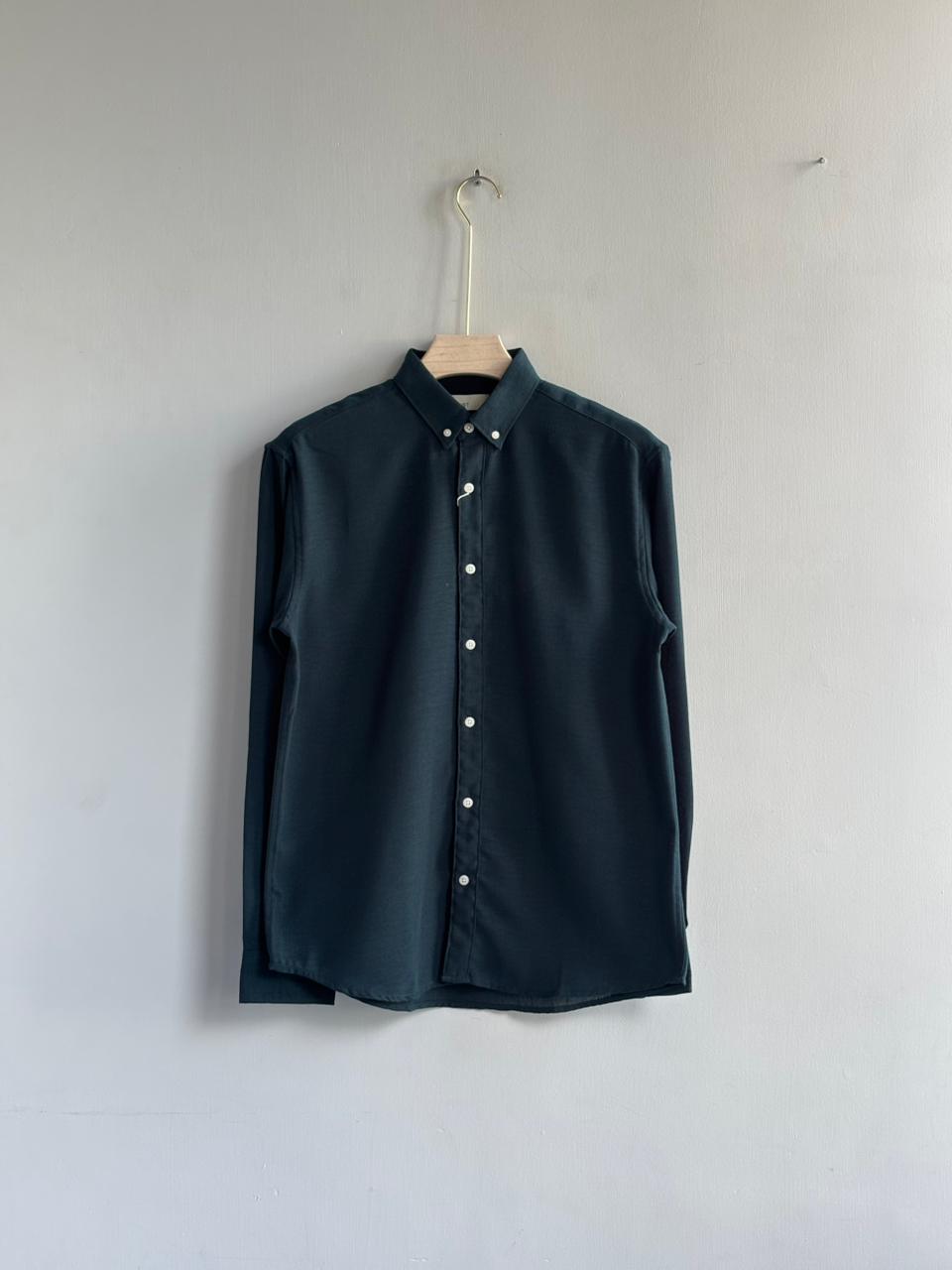 PEACOCK BLUE IMPORTED LINEN SHIRT