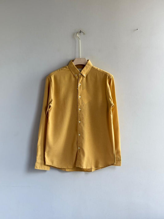 YELLOW IMPORTED LINEN SHIRT