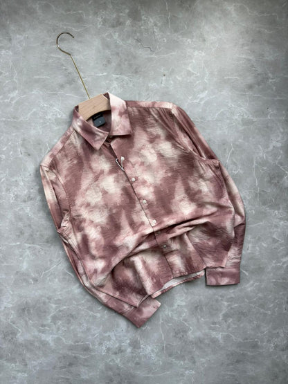 LIGHT PINK IMPORTED PRINTED SHIRT