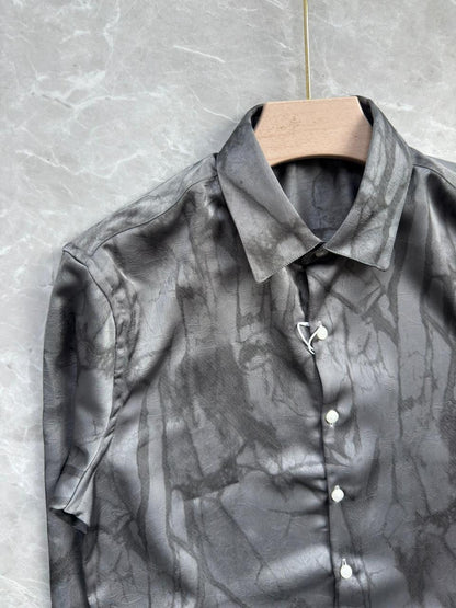 LIGHT GRAY IMPORTED PRINTED SHIRT