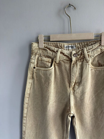 SANDAL MOM FIT DENIM TROUSERS