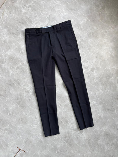 NAVY BLUE LINEN FORMAL TROUSERS