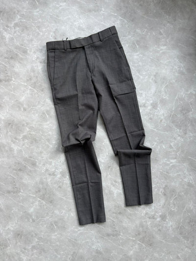 DARK GRAY LINEN FORMAL TROUSERS