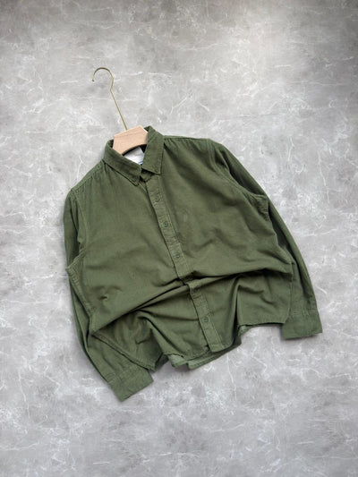 GREEN CORDUROY SHIRT