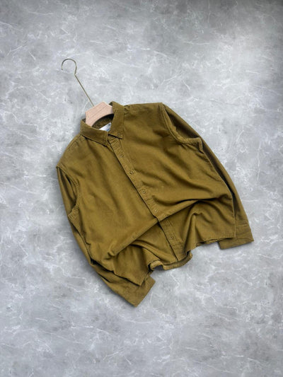 MOSS GREEN CORDUROY SHIRT