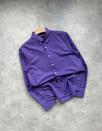 AMETHYST PURPLE SLUB LINEN SHIRT