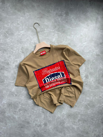BISCUIT BROWN T SHIRT