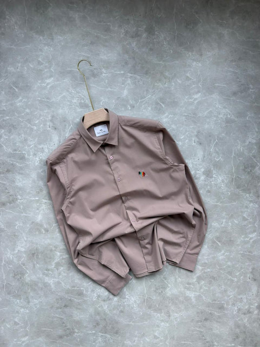 PASTEL PINK INPORTED SATIN SHIRT